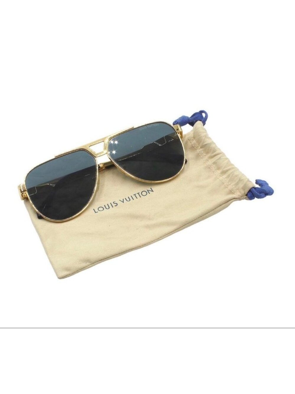 Louis Vuitton Evidence Metal Pilot Sunglasses Eyewear